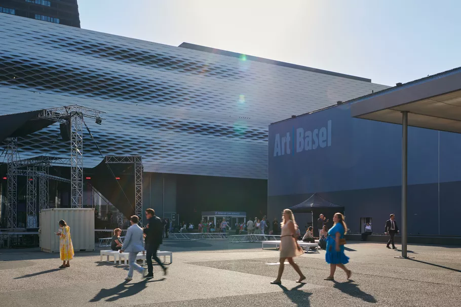 Exterior view of Art Basel in Basel, 2023. Courtesy of Art Basel