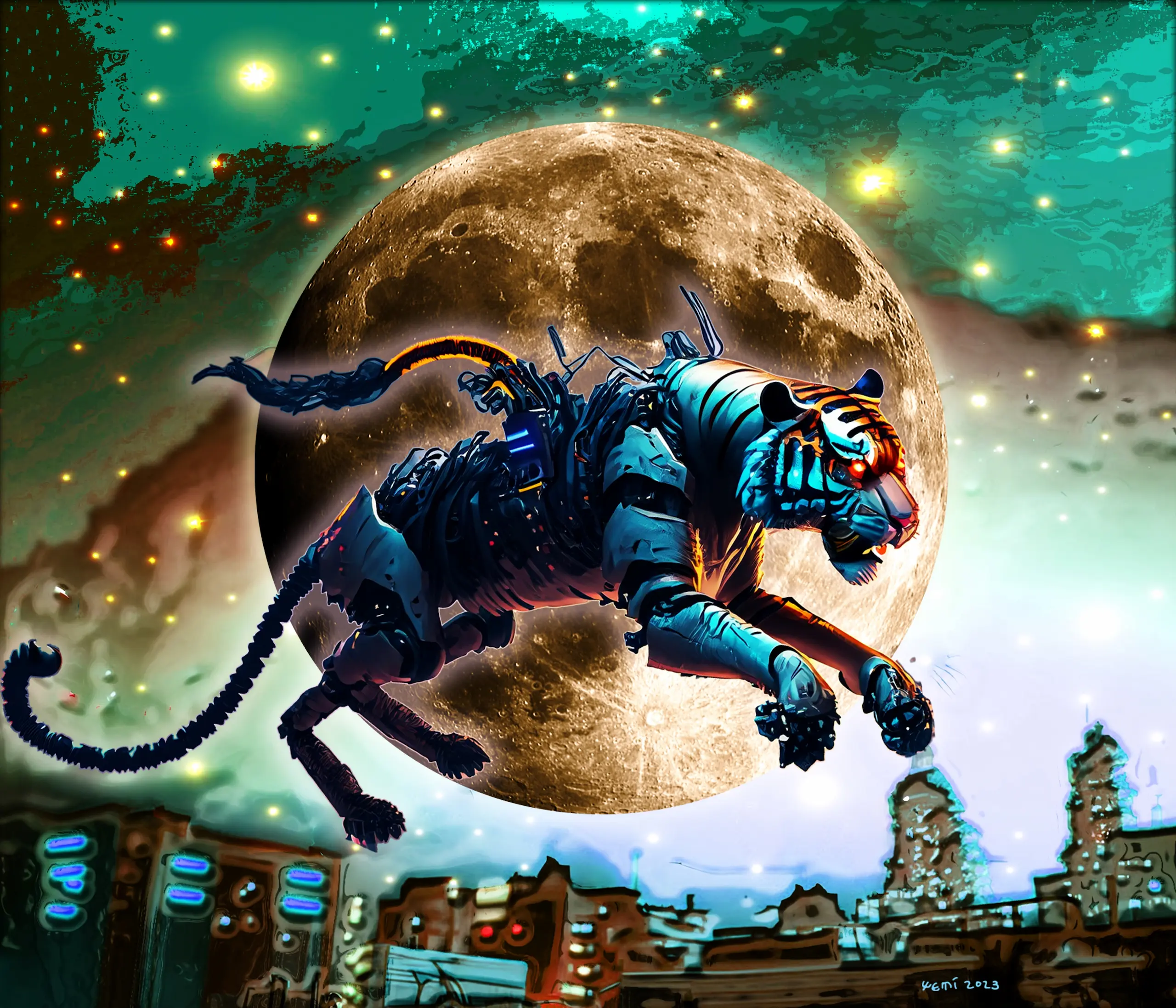 Moon and Animals – Tiger, 2023