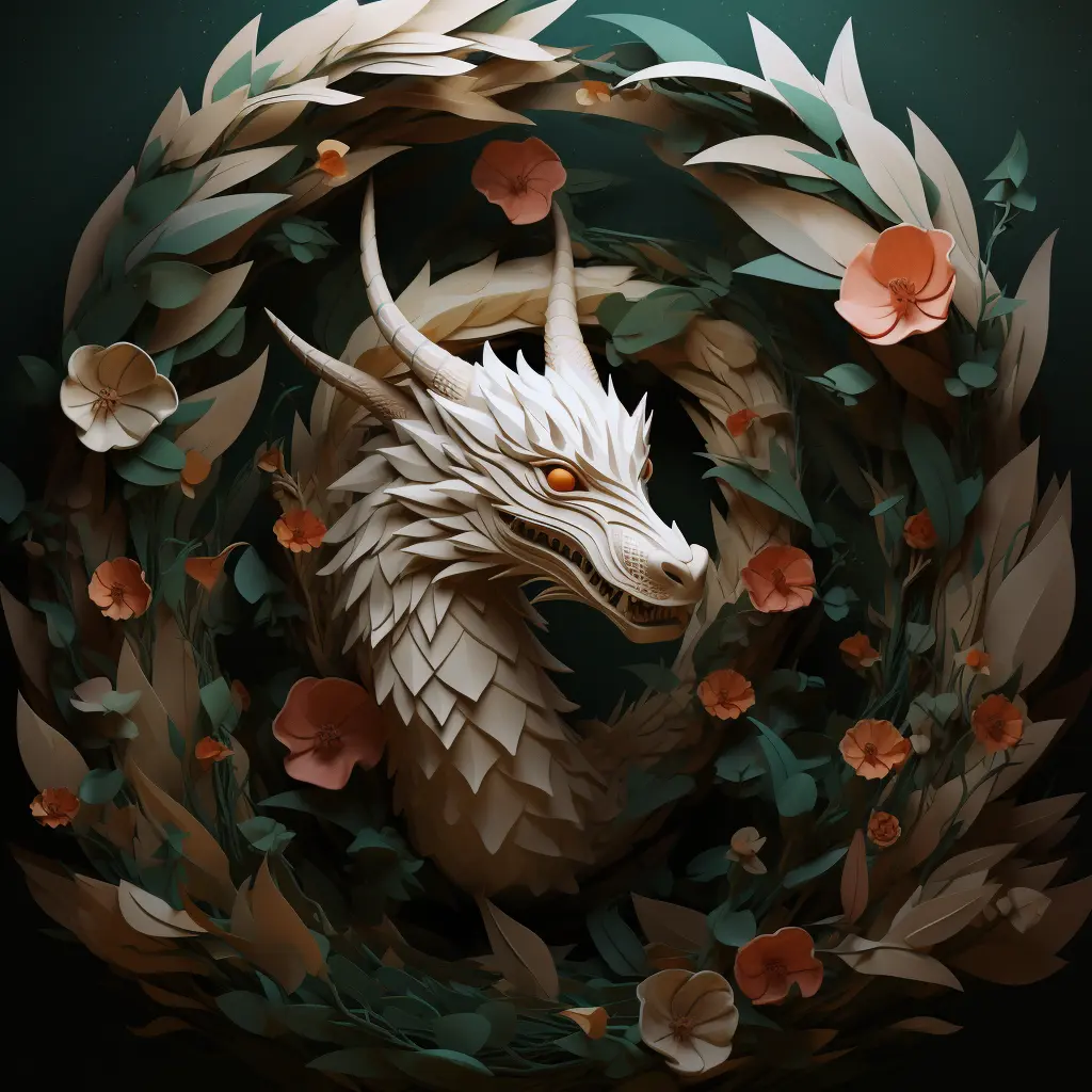 a flower dragon_2, 2023