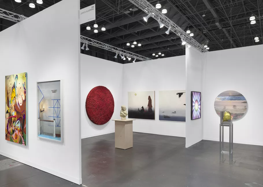 Installation view of Jessica Silverman’s booth at The Armory Show, 2023. Photo by Lance Brewer. Courtesy of Jessica Silverman.