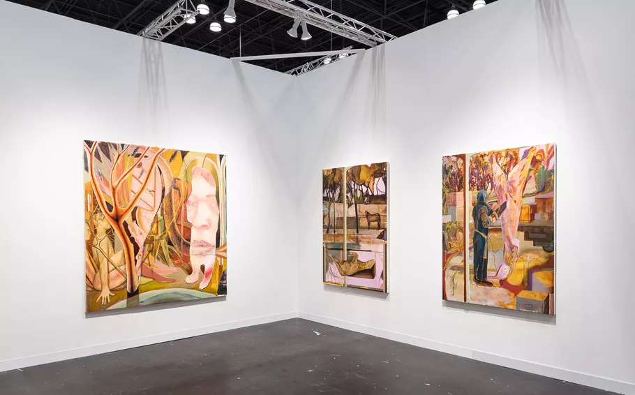José De Jesús Rodríguez, installation view in Charles Moffett’s booth at The Armory Show, 2023. Courtesy of Charles Moffett.